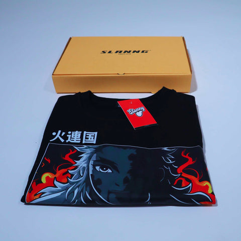 Oversized Heavy weight Tshirt/  Flame Hashira