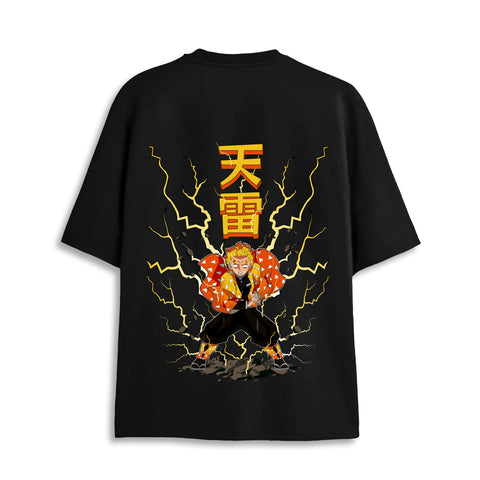 Oversized Heavy weight Tshirt/  Thunder God